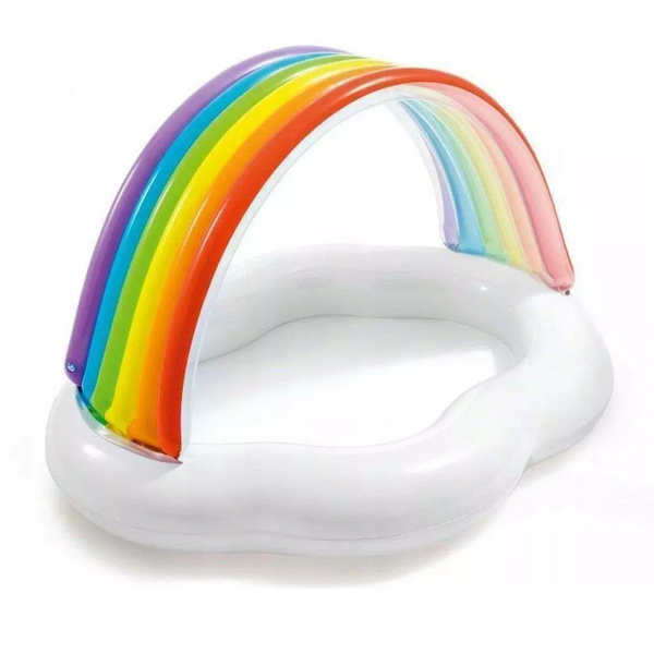 Piscina Inflable Para Bebés Nube con Arcoíris 82 litros