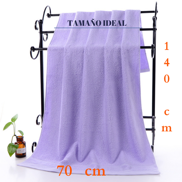 Pack 3 Toallas Baño 100% Algodón De 70x140 Cm 450gr