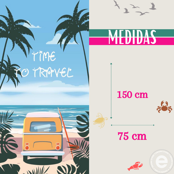 Toalla para hombre de microfibra secado rapido playa viaje 75x150 cm