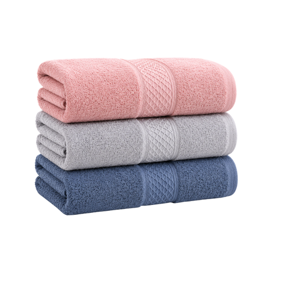 Pack De 3 Toallas De Baño Algodon De Cuerpo 70x140cm de 450grs
