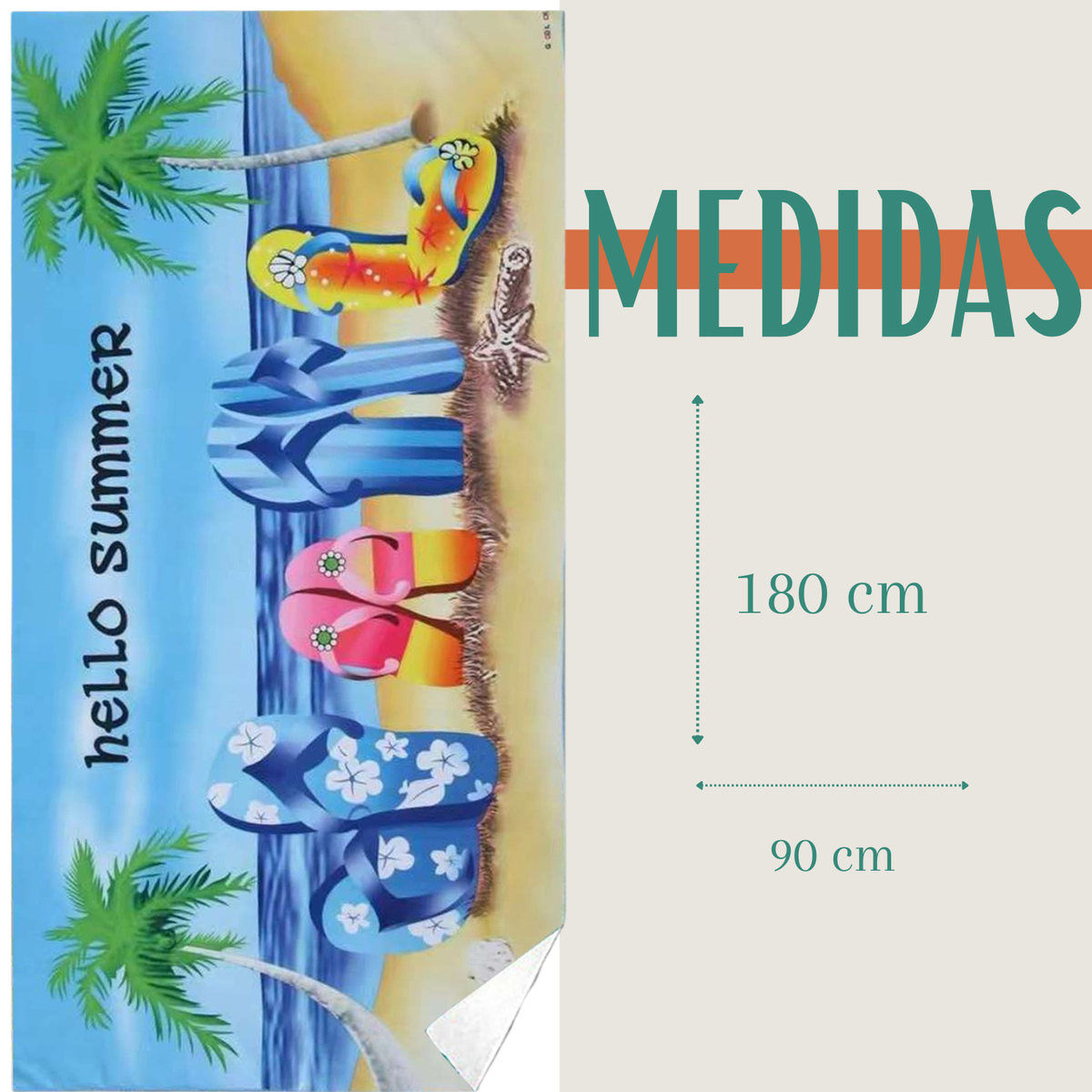 Pack de 2 Toallones De Microfibra Secado Rapido Playa Viaje 90x180 Cm Mujer