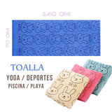 Toalla de microfibra para niña de secado rápido y absorbente, suave y ligera, ideal para playa o piscina.