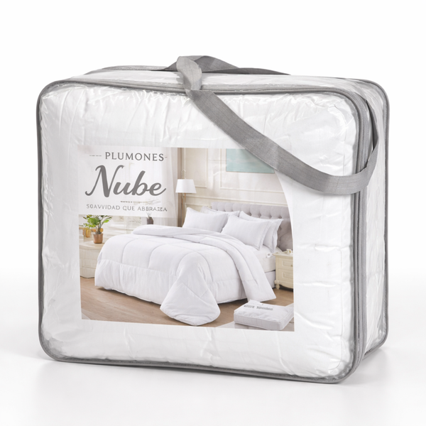 Plumón King Alto Relieve Nube + Set Sábanas Regalo