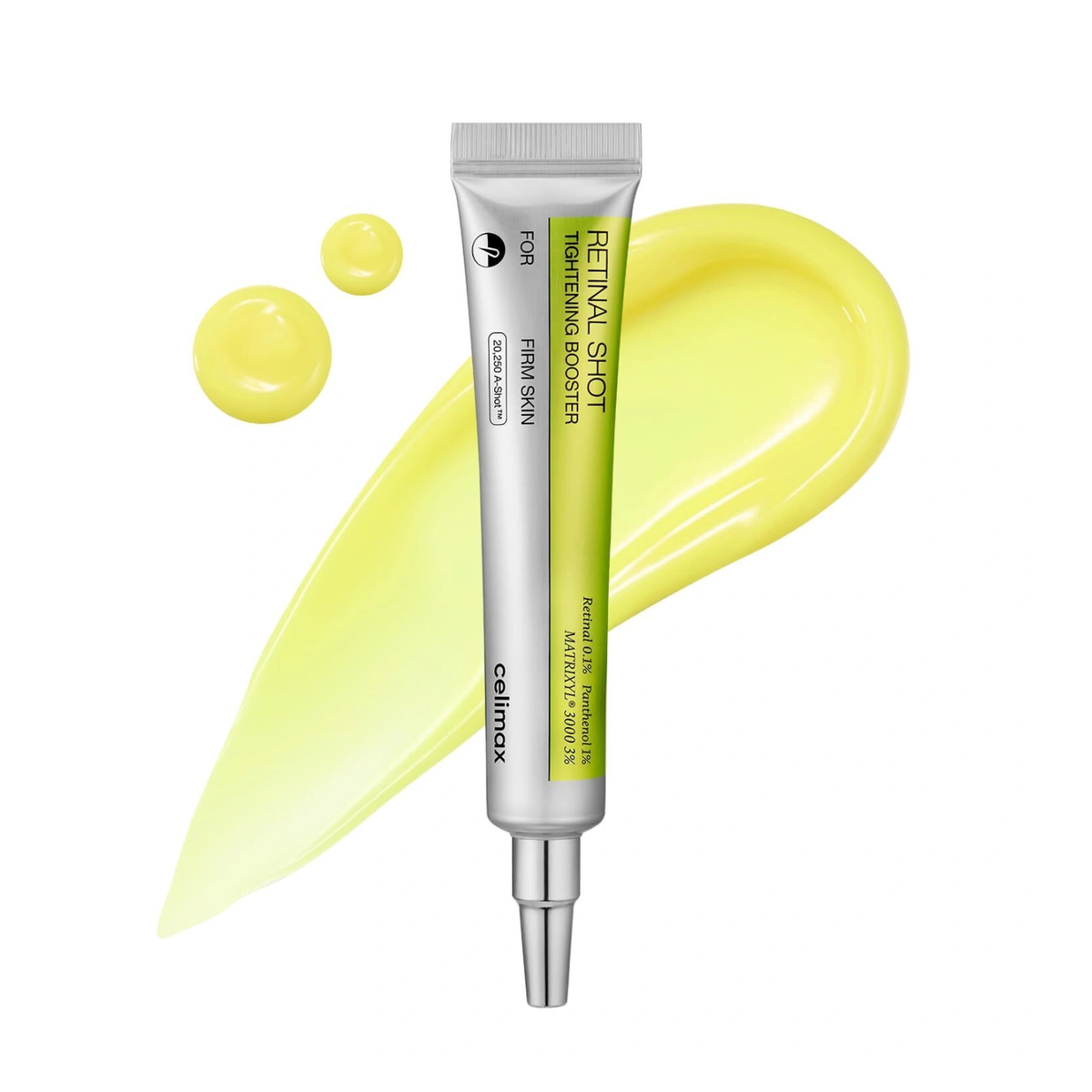 Suero coreano CELIMAX THE VITA-A RETINAL SHOT, 15ml, con ingredientes para reafirmar y mejorar la piel facial.