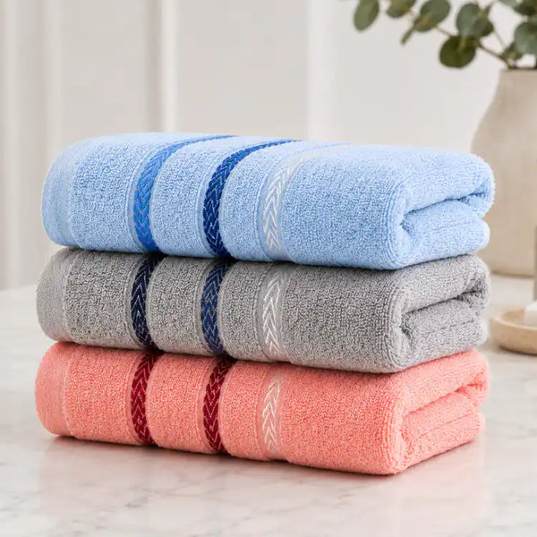 Set de 6 toallas de mano de algodón para cocina y baño, en color blanco, de la marca Enigma Store.