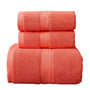 Conjunto de 3 toallas de baño y mano de algodón en colores suaves, ideal para uso en hotel, de la marca Enigma Store.