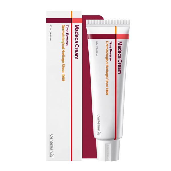 Crema facial CENTELLIAN 24 The Madeca Cream Time Reverse de 50ml, crema coreana para cuidado de la piel con fórmula revitalizante.