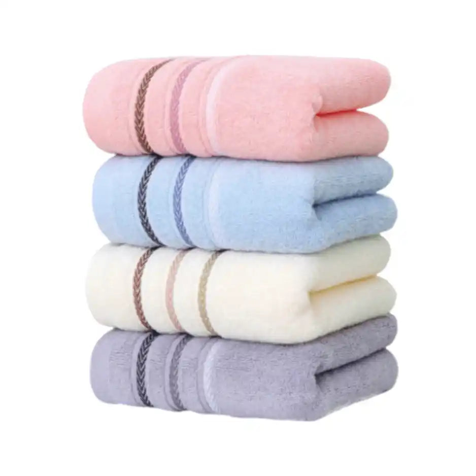 Seis toallas de manos de algodón para cocina y baño, en pack, de la marca Enigma Store, con textura suave y absorbente.