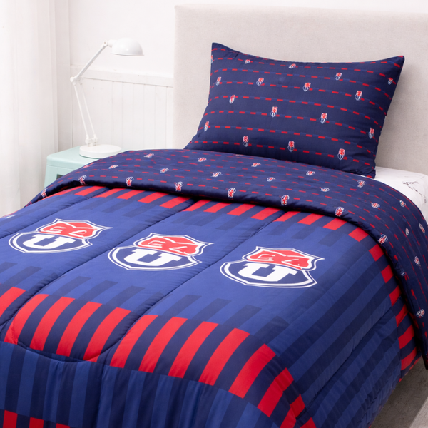 Plumon 1.5 Plazas Microfibra U de Chile Azul