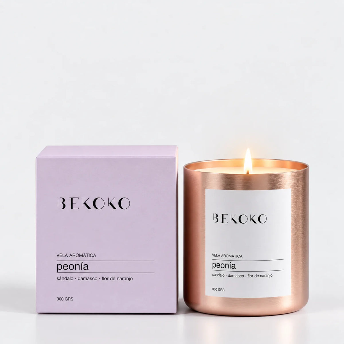 Vela Aromática Soja Decorativa Peonía