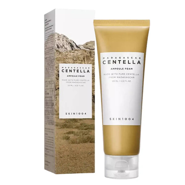 Espuma facial SKIN1004 Madagascar Centella Ampoule para cuidado de la piel, 125ml, con ingredientes naturales y textura suave