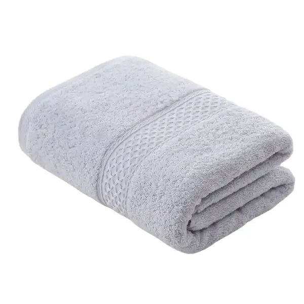 Toalla de baño de cuerpo en algodón grueso, suave y absorbente, ideal para secar el cuerpo después de la ducha.