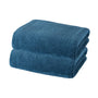 Conjunto de 2 toallas de baño grandes de microfibra azul de 90x180 cm, suaves y absorbentes, marca Enigma Store.