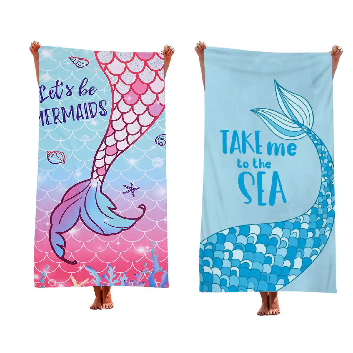 Pack de 2 toallones de microfibra de secado rápido para playa y viaje, tamaño 90x180 cm, en colores neutros.