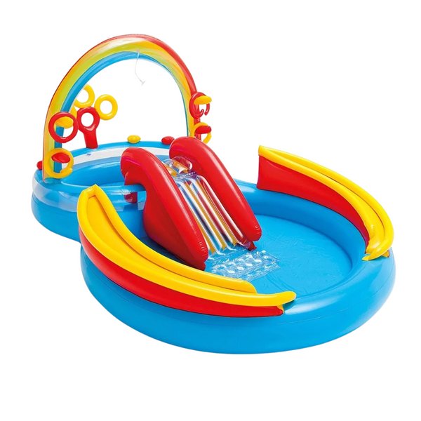 Centro Juegos Inflable INTEX Arcoíris 297X193X135 CM, 428L