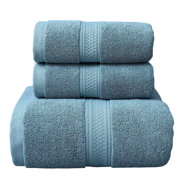 Juego de 3 toallas de baño y mano de algodón Enigma Store, toallas suaves y absorbentes en colores variados.