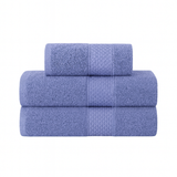 Conjunto de 3 toallas de baño y mano de la marca Enigma Store en colores suaves, con textura absorbente y suave.
