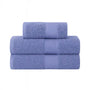 Conjunto de 3 toallas de baño y mano de la marca Enigma Store en colores suaves, con textura absorbente y suave.