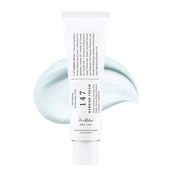 Crema protectora Dr Althea 147 Barrier Cream en envase de 50ml, fórmula de cuidado facial coreano para piel sensible y protegida.