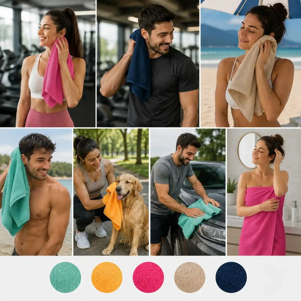 Pack 3 Toallas De Cuerpo Microfibra Super absorbentes | abf087-b0
