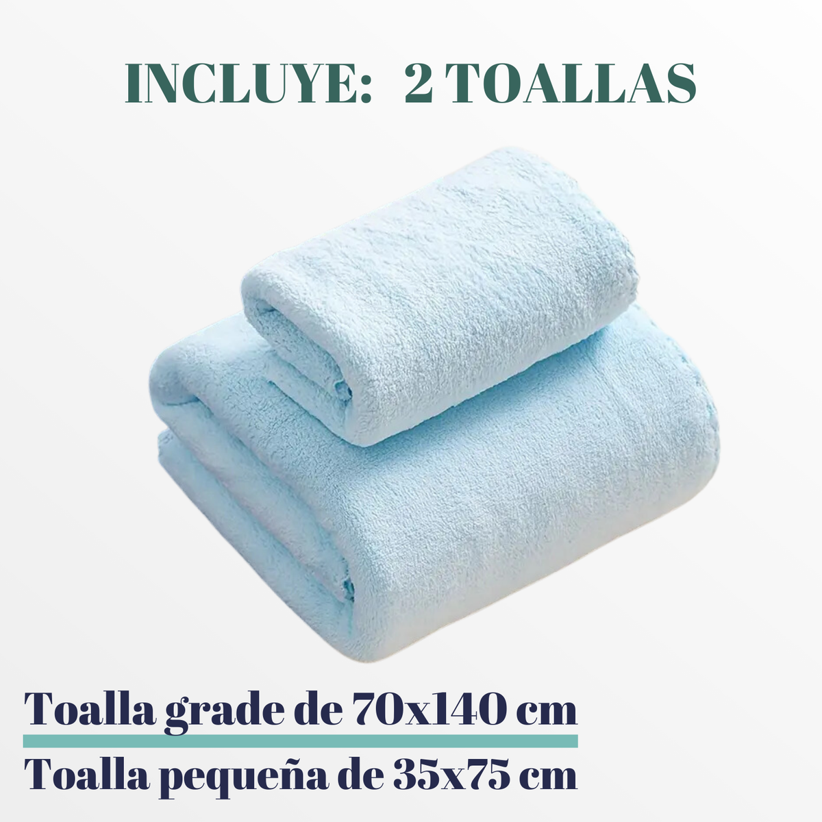 Toalla De Secado Rápido Absorbente Suave Microfibra