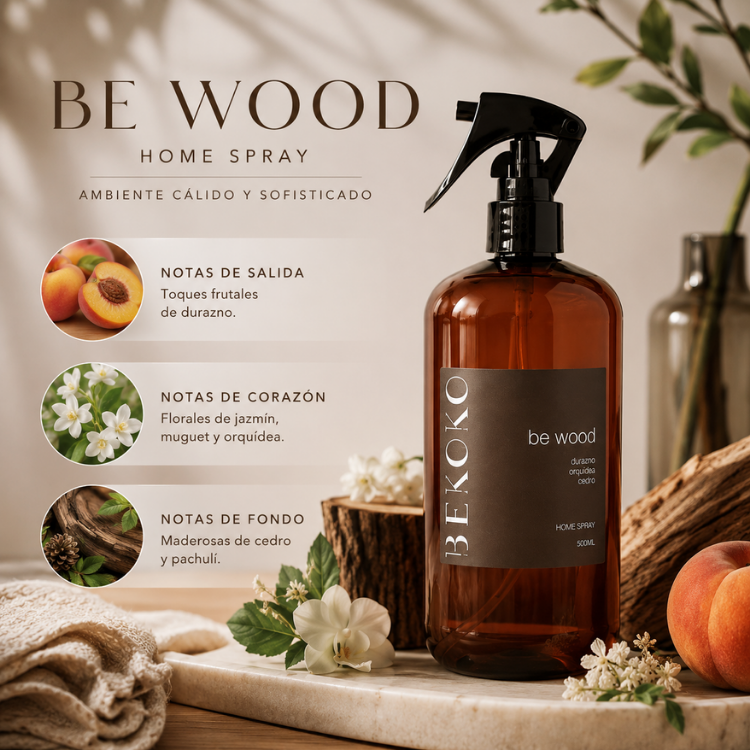 Home Spray Aromatizante Be Wood 500ml