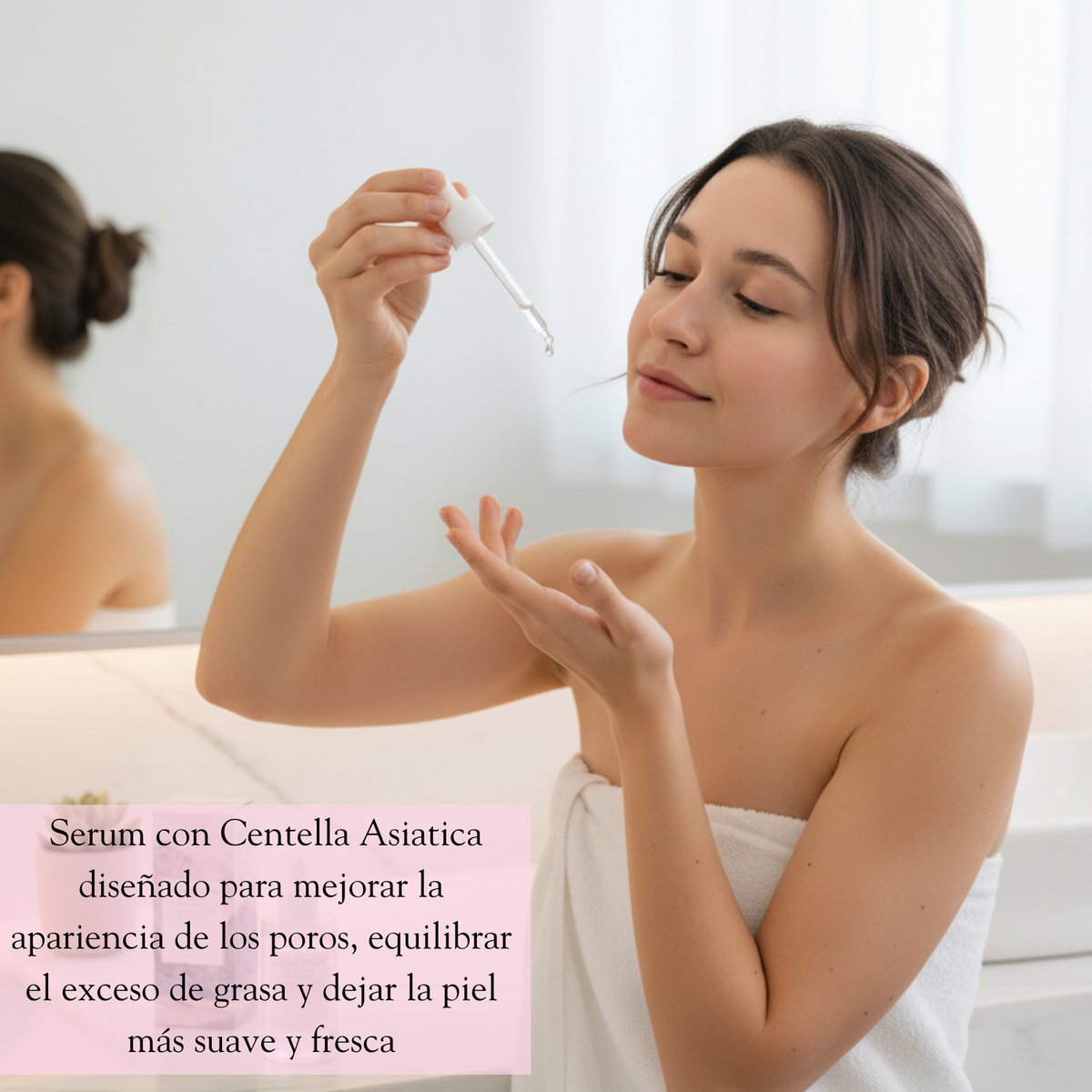 Ampolla refrescante Poremizing Fresh de SKIN1004, envase de 100ml para cuidado facial coreano, con textura ligera y transparente.