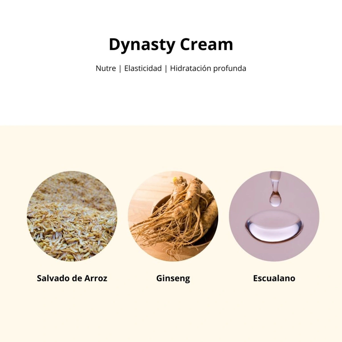 Crema facial Beauty of Joseon Dynasty Cream de 100ml para cuidado de la piel coreano, textura cremosa y suave.