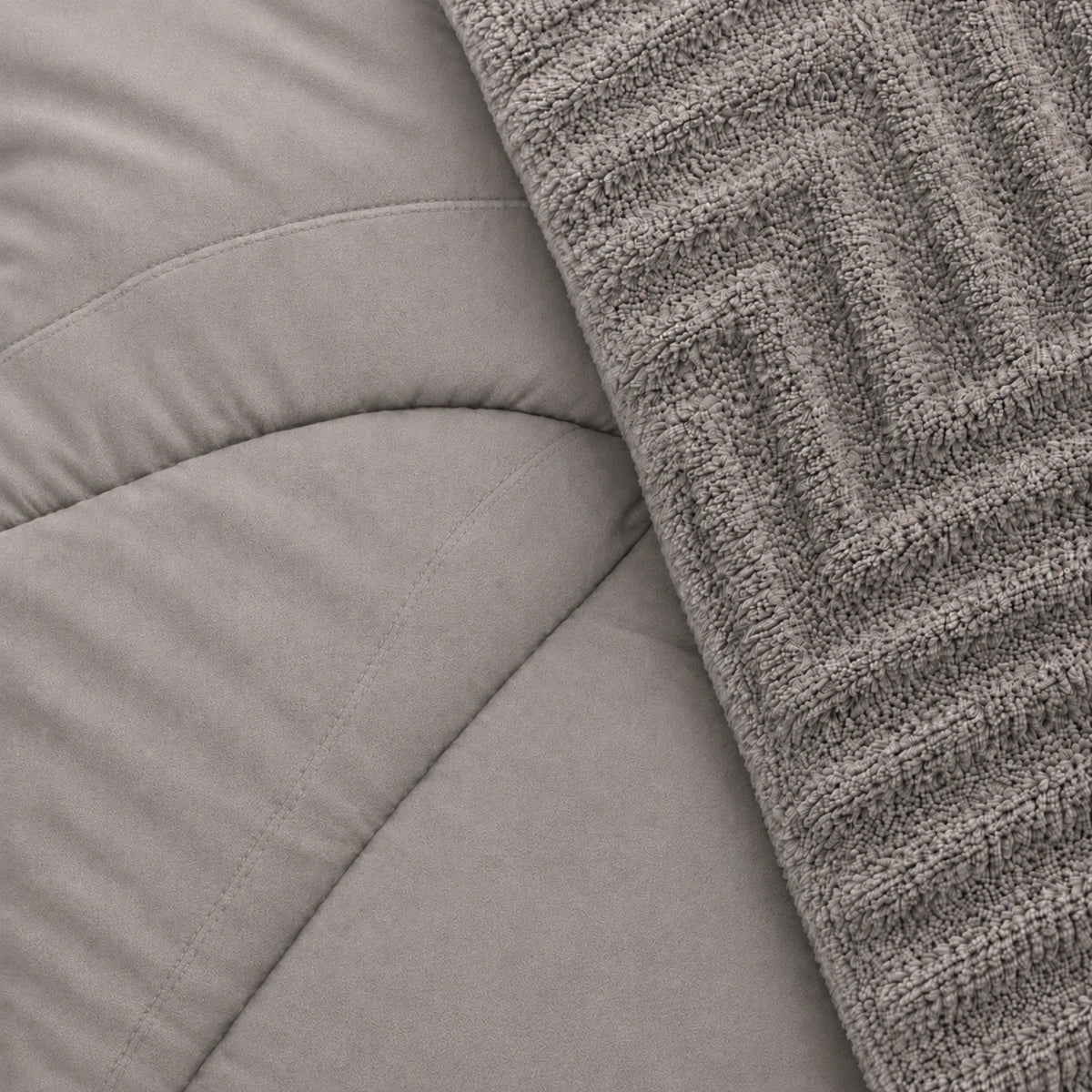 Set Cobertor Queen 7 Piezas Taupe