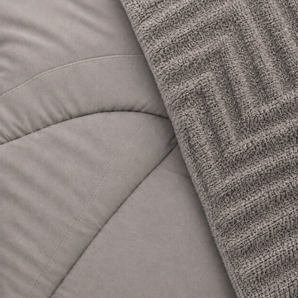 Set Cobertor Queen 7 Piezas Taupe