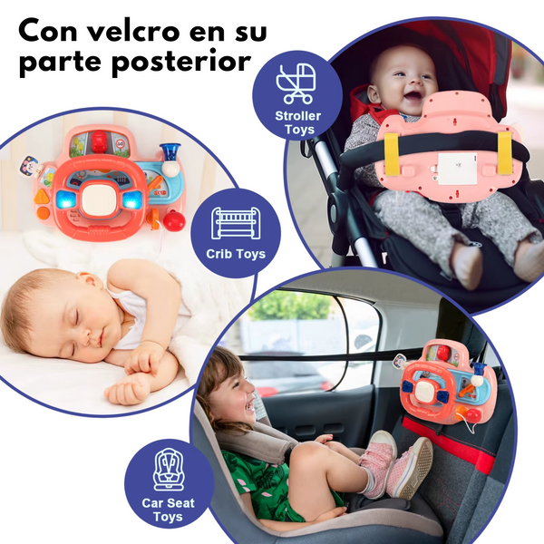 Volante Didáctico de Navegación Infantil Con Luz y Sonidos