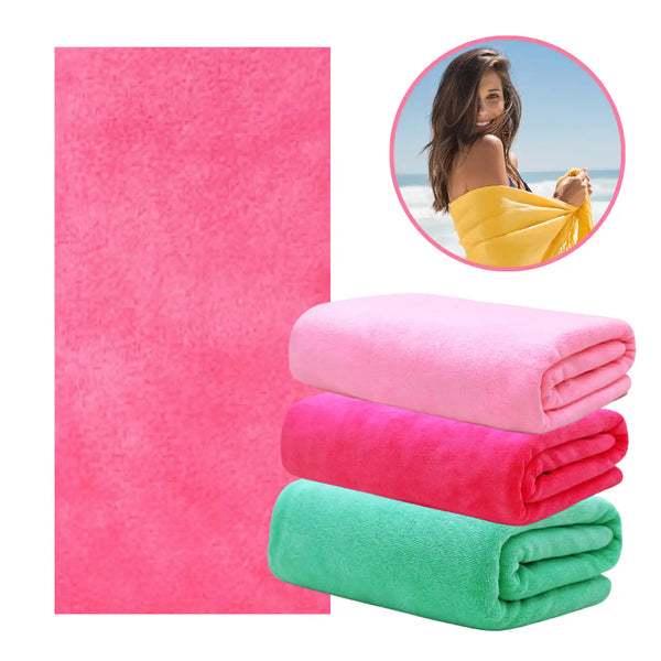 Toalla de microfibra para baño de secado rápido, ideal para natación, viaje y gimnasio, de la marca Enigma Store en color suave.