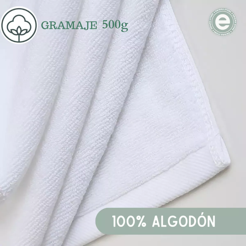 Toalla Blanca De Baño Hotel Spa De Algodon De 70x140 500 Gr