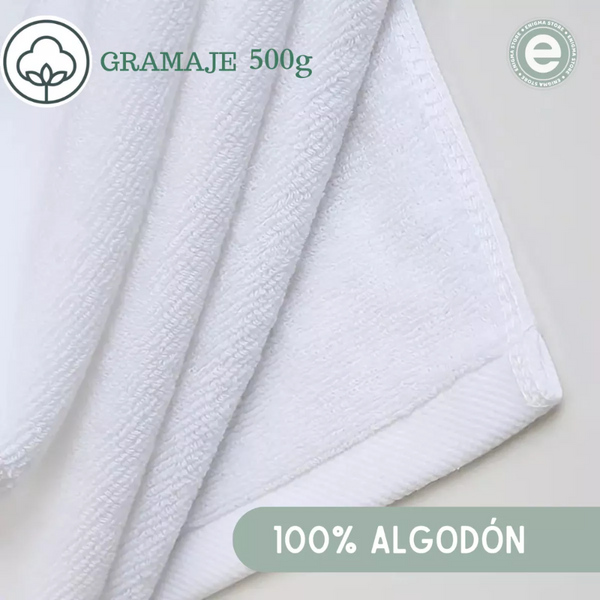 Toalla Blanca De Baño Hotel Spa De Algodon De 70x140 500 Gr