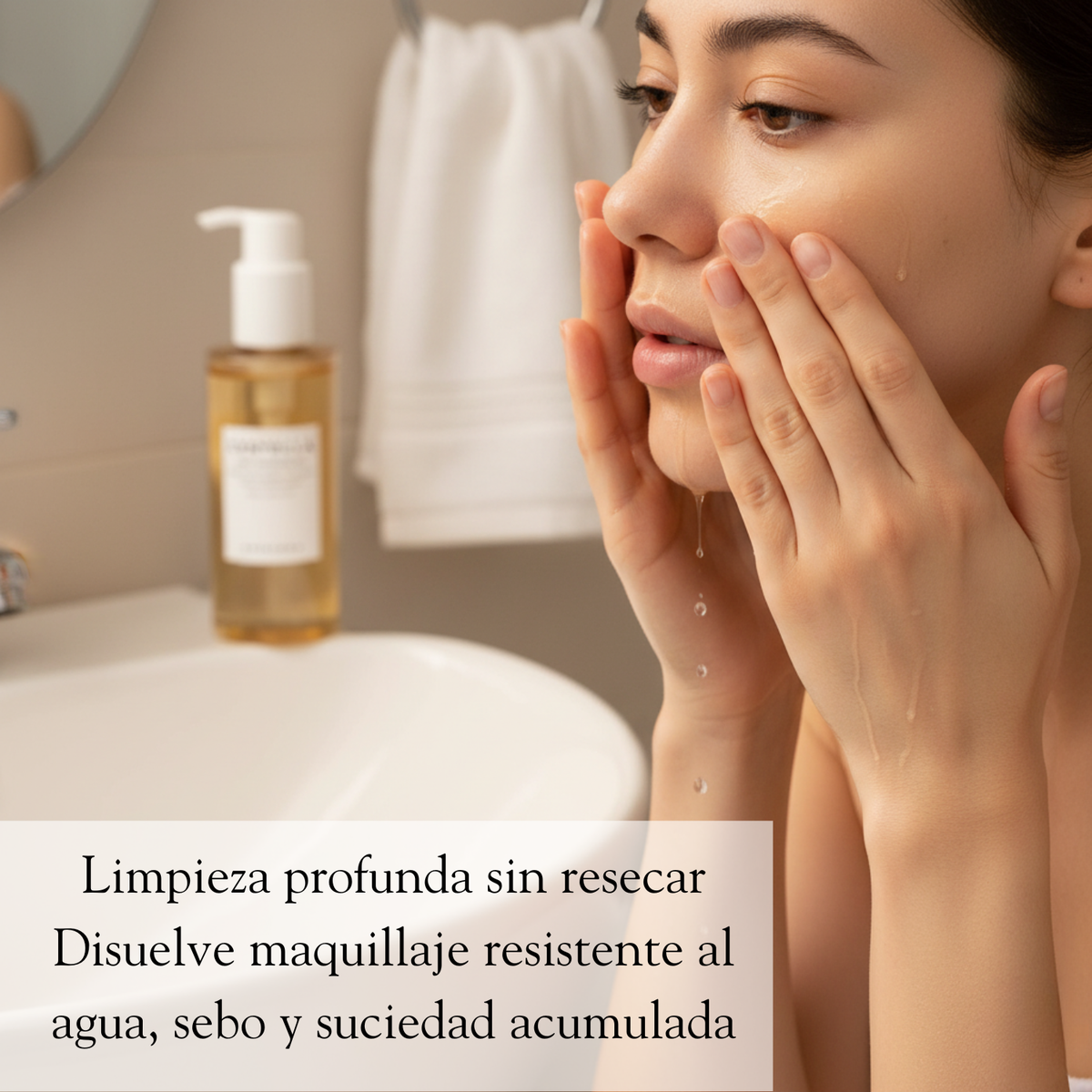 Aceite facial limpiador SKIN1004 Madagascar Centella Light para cuidado de la piel coreano, botella de 200ml.