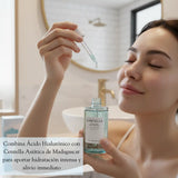 Ampolla hidratante SKIN1004 Hyalu-Cica First Ampoule de 100ml para cuidado de la piel coreano, con ingredientes calmantes y reparadores.