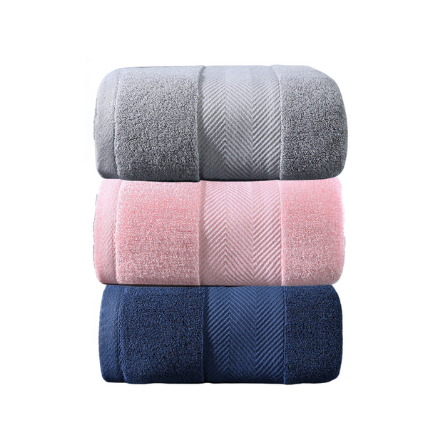 Pack 3 Toallas Baño Hotel 100% Algodón De 70x140 Cm 450g
