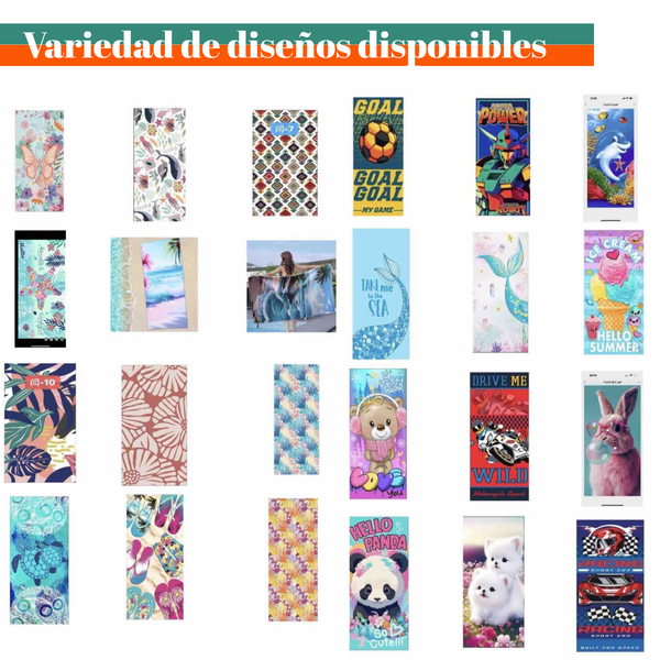 Pack 4 Toallas De Playa De Microfibra Secado Rapido 70x140cm Mujer