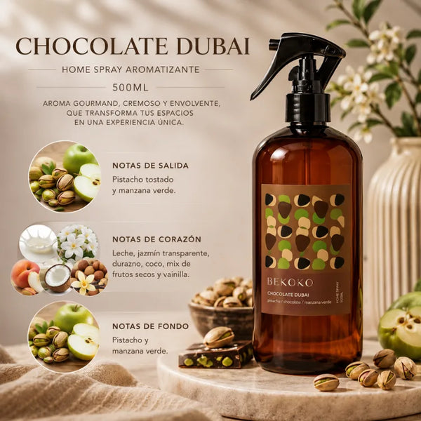 Home Spray Aromatizante Chocolate Dubai 500ml