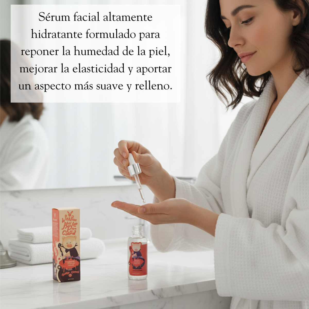 Suero hidratante Elizavecca Witch Piggy Hell Pore Control con ácido hialurónico al 97% en envase de skincare.