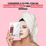 Mascarilla facial de cuidado coreano CENTELLIAN 24 Madeca Derma para lifting y hidratación intensiva, en envase blanco con tapa.