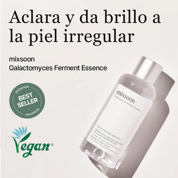 Esencia de fermento de Galactomyces Mixsoon, producto coreano para cuidado de la piel en envase de 100ml.