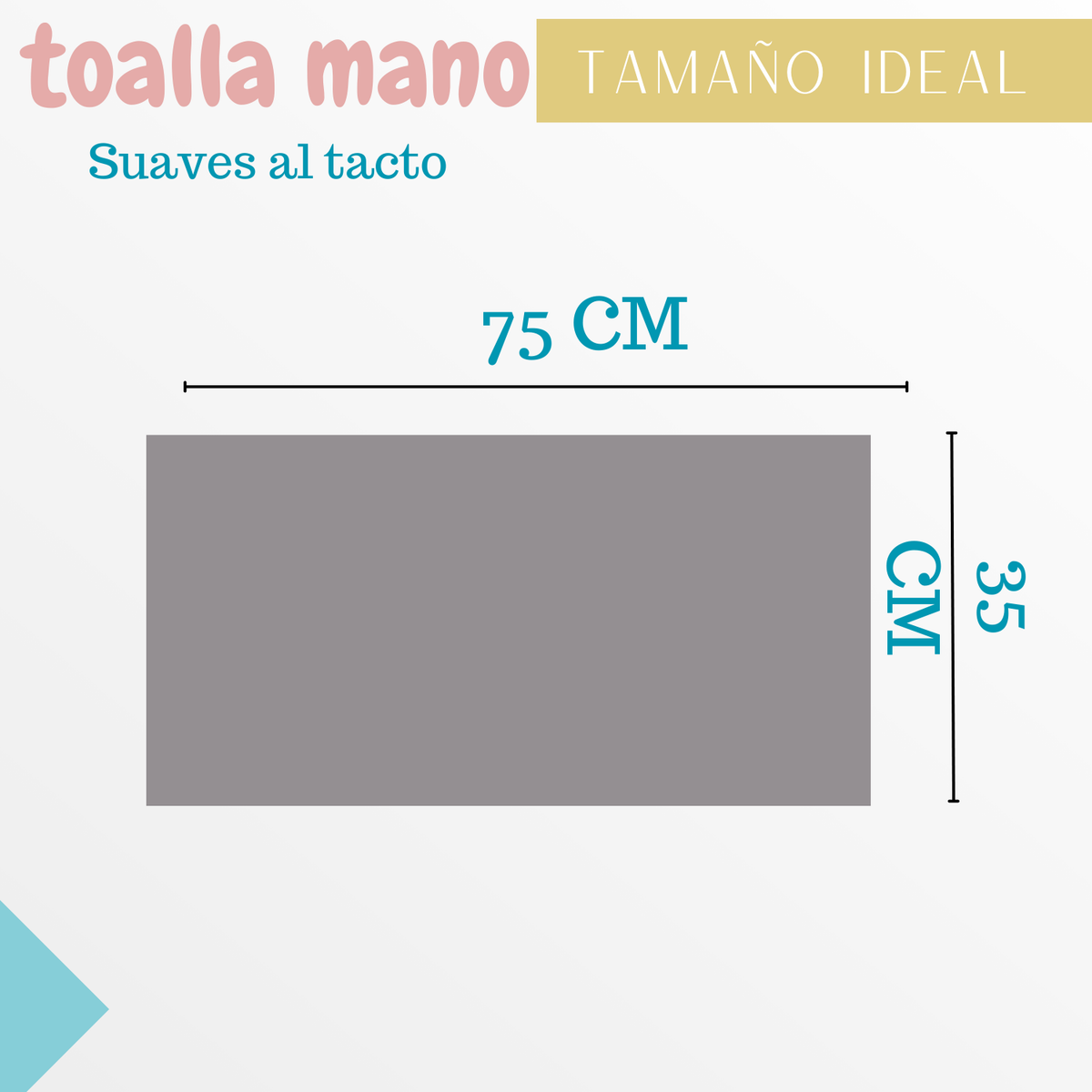 Pack 6 Toallas De Mano Algodon Baño Cocina Hotel Spa 35x75cm