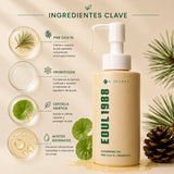 Aceite de limpieza coreano K-SECRET Seoul 1988 con Cica Pine 1% y probióticos, visible en una botella con envase elegante.