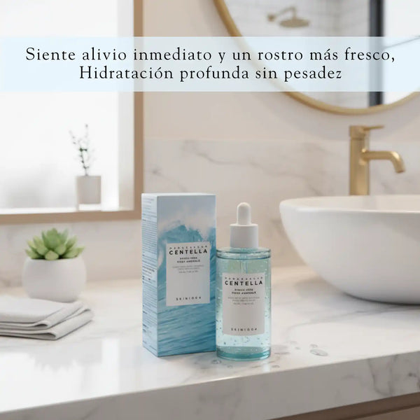 Ampolleta coreana SKIN1004 Hyalu-Cica First Ampoule, frascos de 100ml con ingredientes hidratantes y calmantes para la piel
