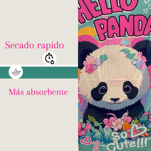 Pack 4 Toallas De Playa De Microfibra Secado Rapido 70x140cm Mujer