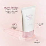 Crema ligera para poros de SKIN1004, gel hidratante coreano en frasco de 75 ml, con textura suave y fórmula para piel sensible.