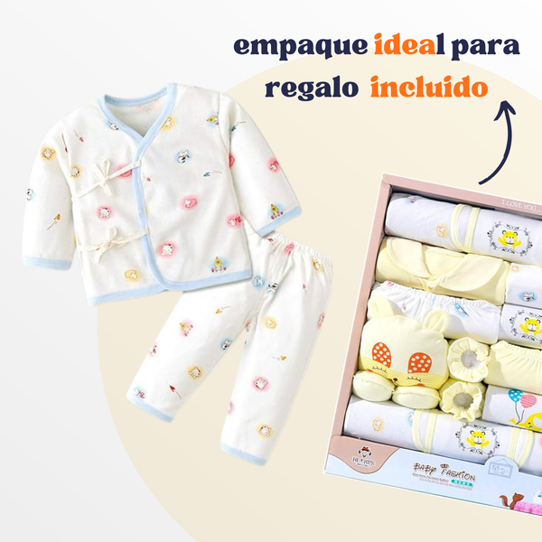 Pack Ajuar Bebe Recién Nacido De 18 Pcs