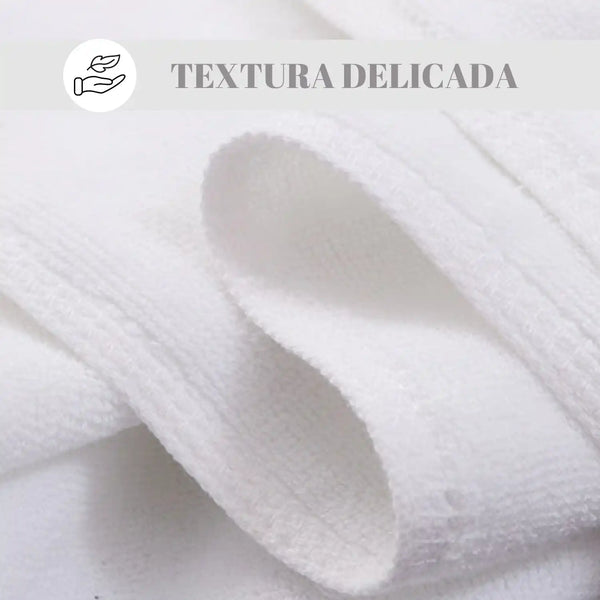 Juego de 2 toallas de baño grandes de microfibra blanca de 90x180 cm, suaves y absorbentes, marca Enigma Store.