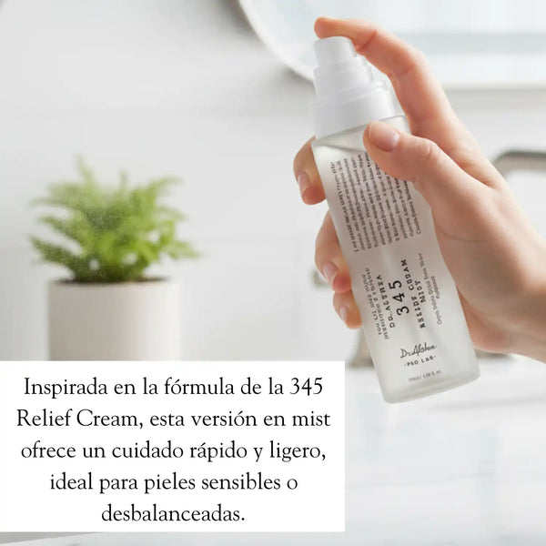 Spray facial de 60ml de la crema calmante Dr Althea, producto coreano de cuidado de la piel con fórmula relajante y refrescante.